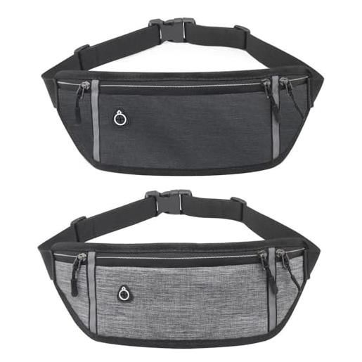 YSJCHEBS, marsupio multifunzione 2 in 1, impermeabile, sportivo e fitness, portatile, da viaggio, regolabile