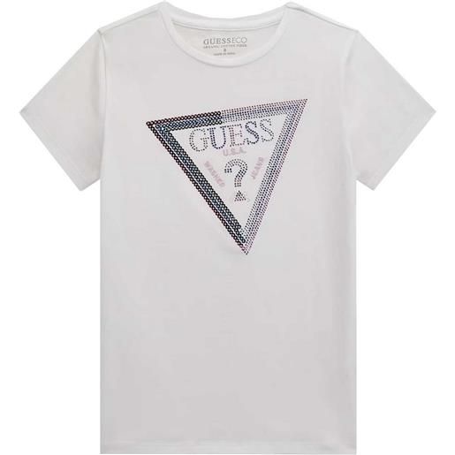 GUESS t-shirts logo strass e paillettes bambina