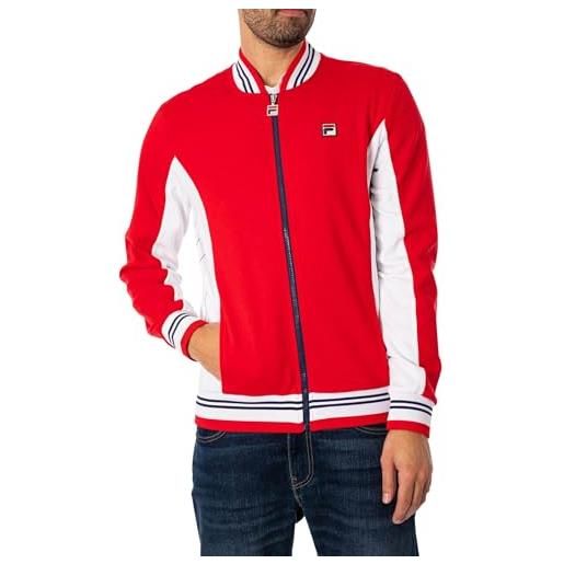 Fila uomo giacca sportiva da baseball settanta, rosso, xl