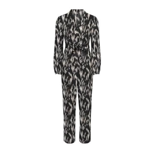 ONLY onlnova life vis l/s zira jumpsuit aop, black/aop: 587 yoko, xs