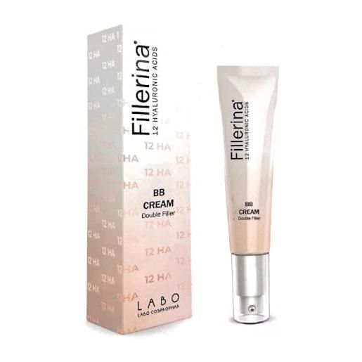 LABO fillerina 12 hyaluronic acids bb cream double filler crema viso effetto filler e fondotinta 04 medium neutral 40ml