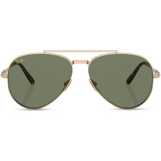 Ray-Ban occhiali da sole con montatura stile pilota - oro
