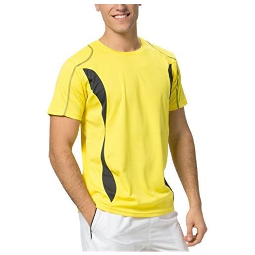 Asioka 105/14 maglietta termica a maniche corte, unisex adulto, unisex adulto, 105/14, giallo, xl