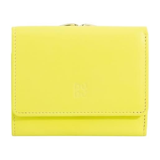 Portafoglio Donna In Vera Pelle Con Portamonete - Compatto, RFID Blocker, Colore Giallo - Foto 5