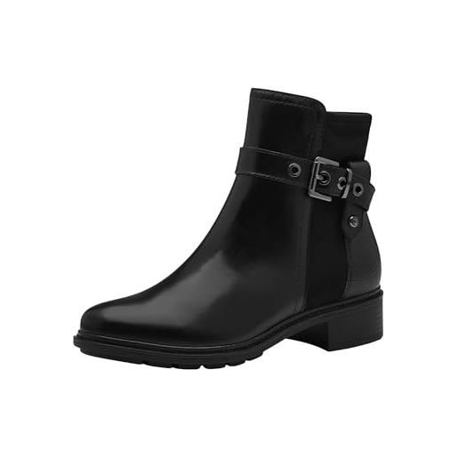 Tamaris Stivaletti Donna TOUCHit - Pelle, Tacco Piatto 4.5 Cm, Comodi E Alla Moda