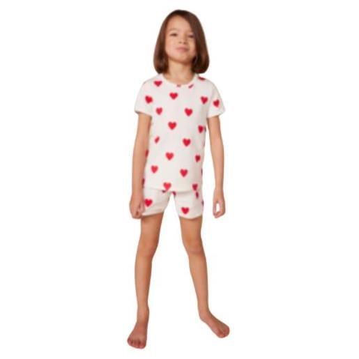 Pigiama corto petit bateau a cuori