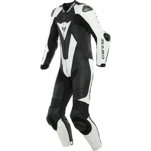 Dainese laguna seca 5 1pc black/white tuta intera in pelle | dainese