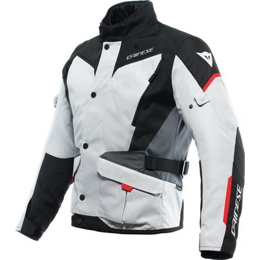 Dainese giacca impermeabili tempest 3 d-dry glacier-gray black lava-red | dainese