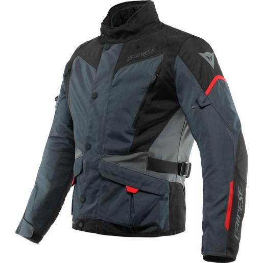 Dainese giacca impermeabili tempest 3 d-dry ebony black lava-red | dainese