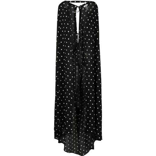 Amir Slama mantella a pois - nero