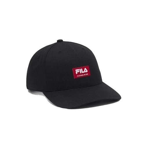 Fila etichetta brighton coord cappellino da baseball, nero, etichettalia unica unisex-adulto