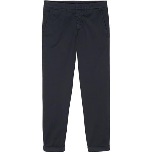Fay pantaloni dritti capri - blu