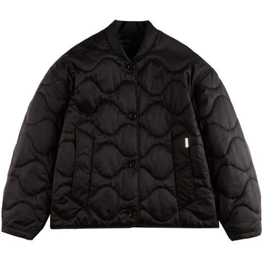 Hogan giacca crop trapuntata - nero