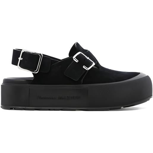 Alexander McQueen sandali con suola rialzata - nero