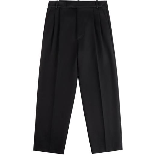 Hogan pantaloni con piega - nero