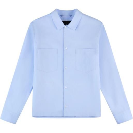 Hogan camicia in popeline di cotone - blu