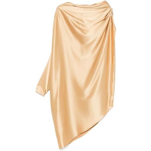 STEPHANE ROLLAND abito corto asimmetrico - giallo