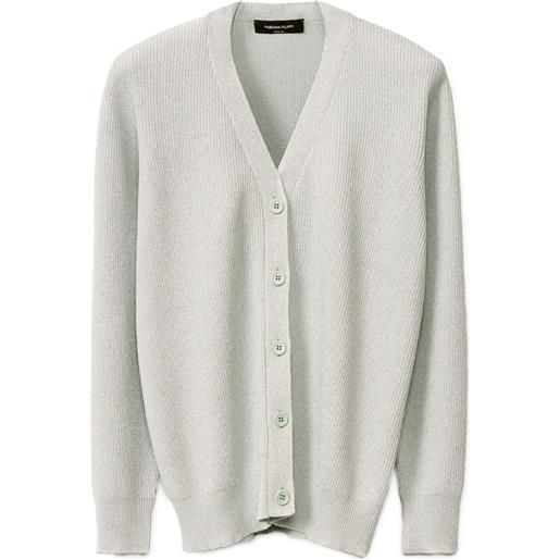 Fabiana Filippi cardigan a coste - verde