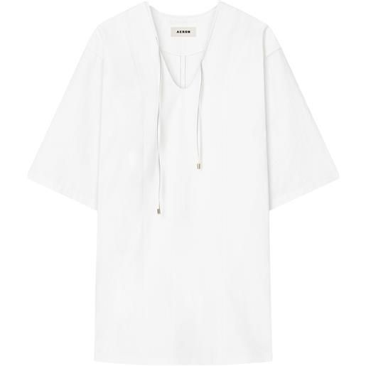 AERON abito in popeline - bianco