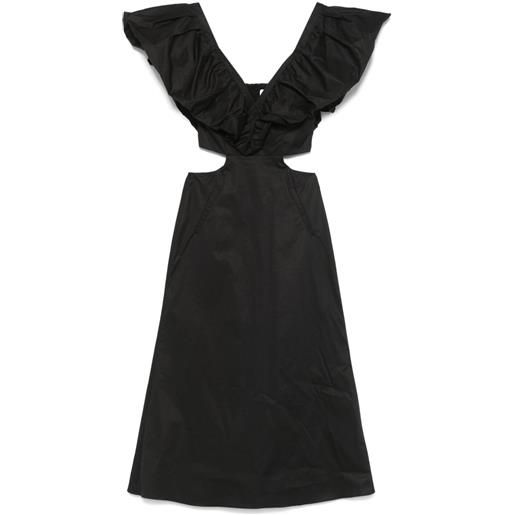 Johanna Ortiz abito lungo eternal jungle - nero