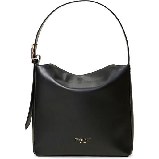 TWINSET borsa tote in pelle - nero