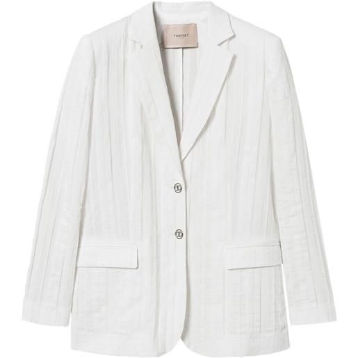 TWINSET blazer monopetto - bianco