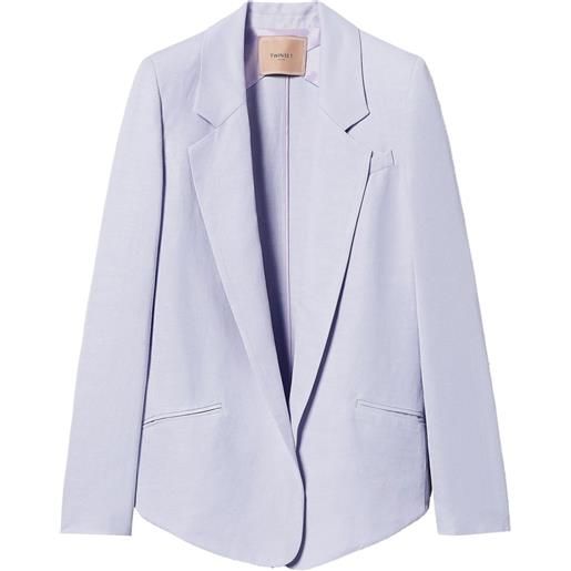 TWINSET blazer monopetto - viola