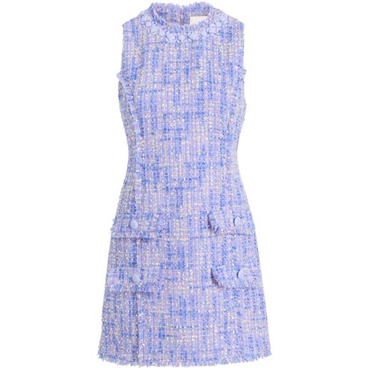 Cinq A Sept abito corto in tweed - viola
