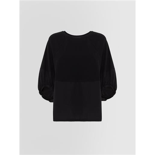 ALPHA STUDIO t-shirt sbuffo in jersey popeline