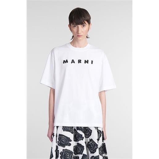Marni t-shirt in cotone bianco
