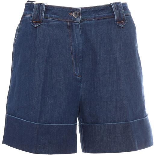 Fay bermuda chinos risvolto alto lavato