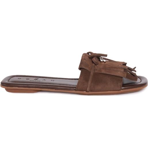 HOGAN h685 sandalo frangia