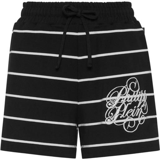 Philipp Plein shorts a righe - nero