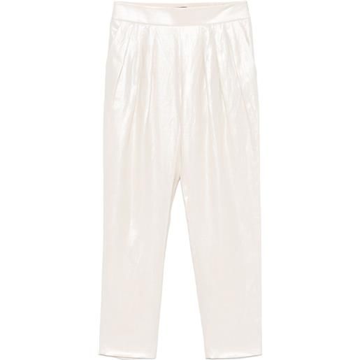 Giorgio Armani pantaloni con piega - toni neutri