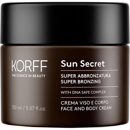 Korff sun secret crema viso e corpo super abbronzante 150ml