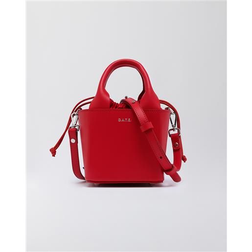 D.A.T.E. cubo bag leather coral