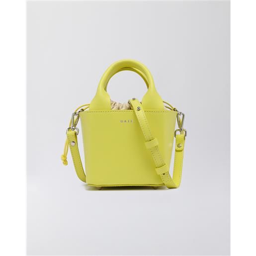 D.A.T.E. cubo bag leather yellow