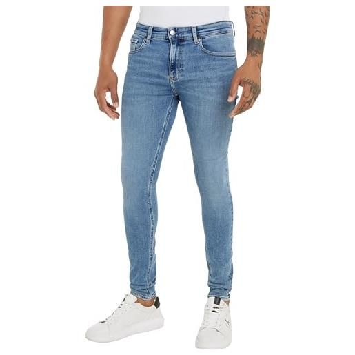Calvin Klein jeans men's super skinny pants, denim medium, 29w / 34l