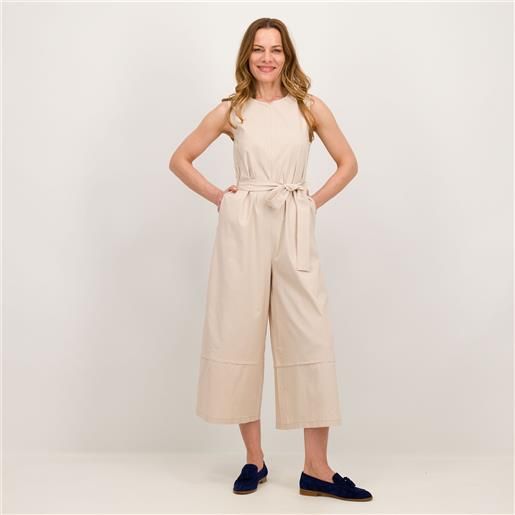 Rebeka Ross tuta in bengalina stretch a gamba ampia con fusciacca in vita