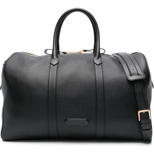 TOM FORD borsone con applicazione - nero