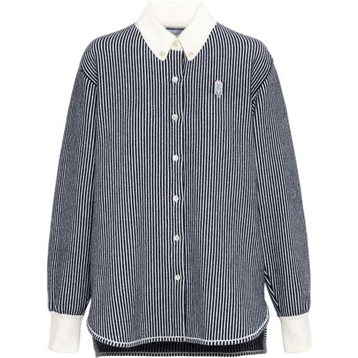 Barrie camicia a righe - nero