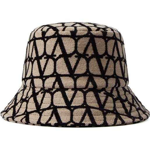 Valentino Garavani cappello bucket toile iconographe - toni neutri