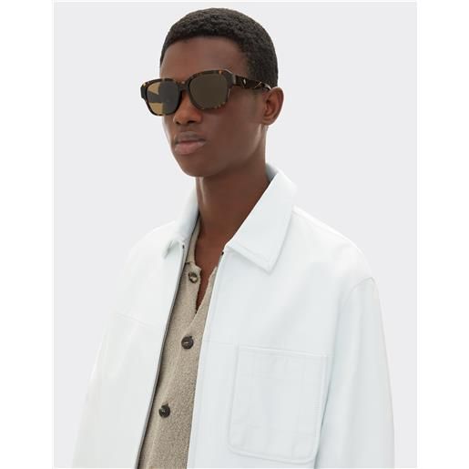 Ferrari occhiale da sole Ferrari in acetato giallo tartaruga con lenti marroni polarizzate - Ferrari collection giallo os