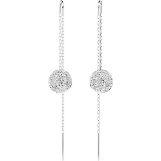 SWAROVSKI orecchini pendenti meteora placcato rodio