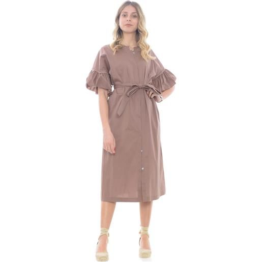 D Exterior abito donna chemisier beige