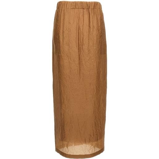 Max Mara gonna midi aeroso - marrone