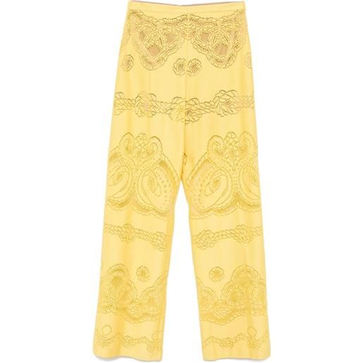 Zuhair Murad pantaloni deco - giallo