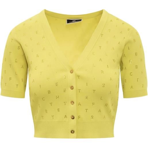 Elisabetta Franchi cardigan con stampa - giallo