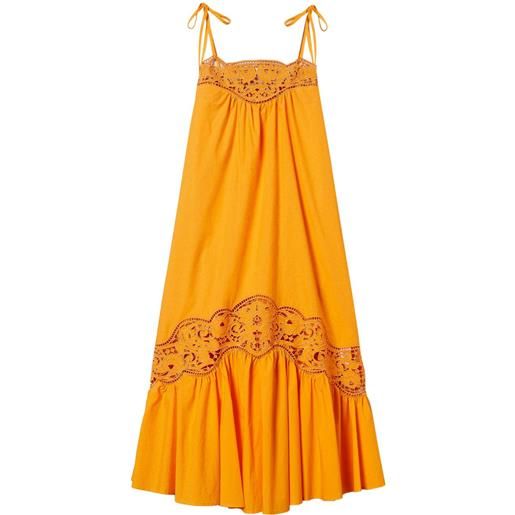 TWINSET abito in cotone - giallo