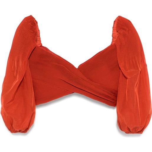ZIMMERMANN top plissettato - rosso